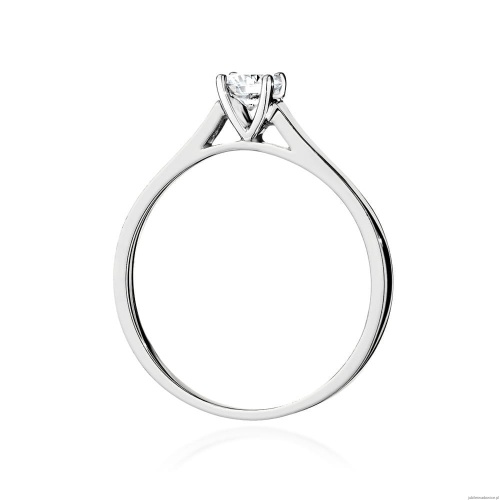 Pierścionek W526 Diament Laboratoryjny 0,50ct białe złoto