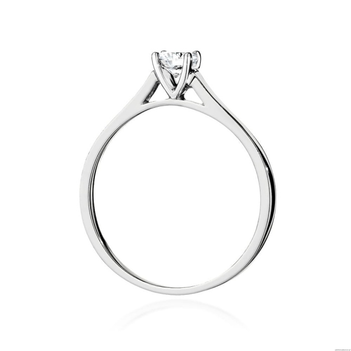 Pierścionek W526 Diament Laboratoryjny 0,50ct białe złoto