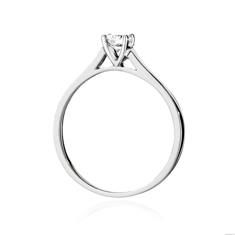 Pierścionek W526 Diament Laboratoryjny 0,50ct białe złoto