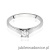 Pierścionek W526 Diament Laboratoryjny 0,50ct białe złoto