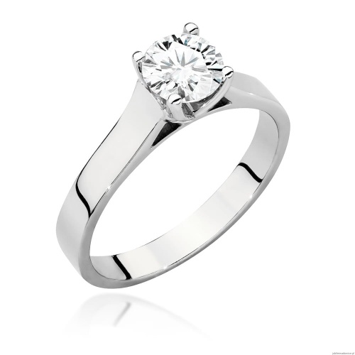 Pierścionek W526 Diament Laboratoryjny 0,70ct białe złoto
