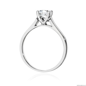Pierścionek W526 Diament Laboratoryjny 0,70ct białe złoto