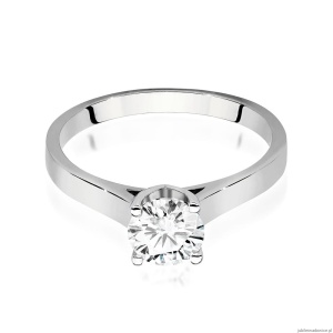 Pierścionek W526 Diament Laboratoryjny 0,70ct białe złoto