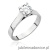 Pierścionek W526 Diament Laboratoryjny 1,00ct białe złoto