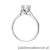 Pierścionek W526 Diament Laboratoryjny 1,00ct białe złoto
