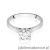 Pierścionek W526 Diament Laboratoryjny 1,00ct białe złoto