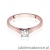 Pierścionek W526 Diament Laboratoryjny 0,40ct różowe złoto