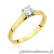 Pierścionek W526 Diament Laboratoryjny 0,40ct żółte złoto