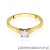 Pierścionek W526 Diament Laboratoryjny 0,50ct żółte złoto