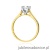 Pierścionek W526 Diament Laboratoryjny 0,70ct żółte złoto