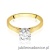 Pierścionek W526 Diament Laboratoryjny 1,00ct żółte złoto