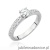 Pierścionek W534 Diament Laboratoryjny 0,40ct białe złoto