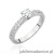 Pierścionek W534 Diament Laboratoryjny 0,50ct białe złoto