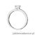 Pierścionek W534 Diament Laboratoryjny 0,50ct białe złoto