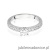Pierścionek W534 Diament Laboratoryjny 0,50ct białe złoto