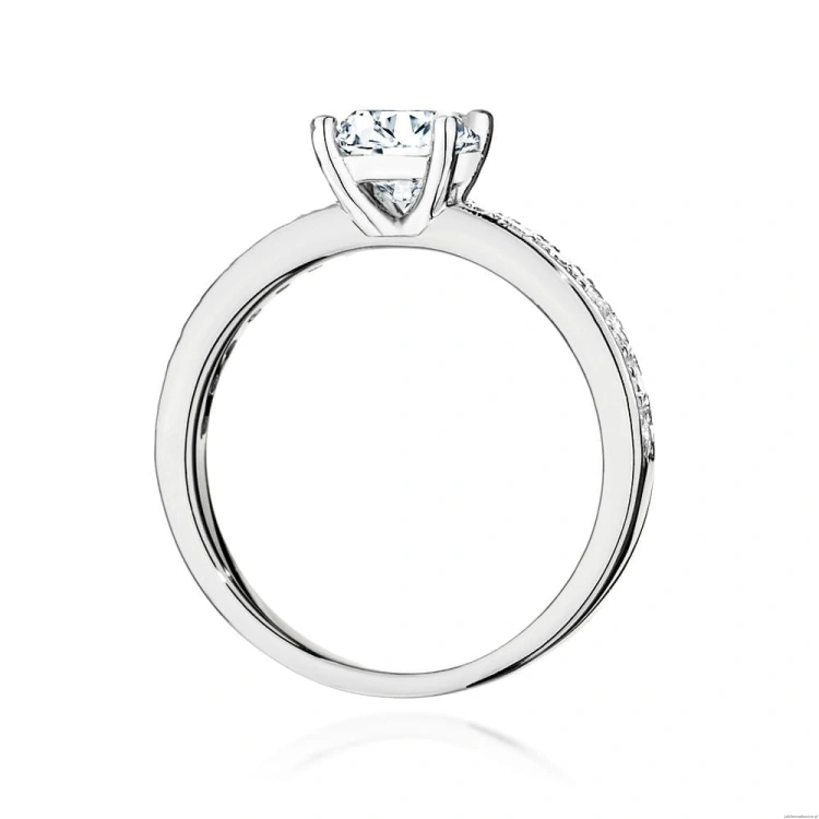 Pierścionek W534 Diament Laboratoryjny 1,00ct białe złoto