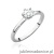 Pierścionek W535 Diament Laboratoryjny 0,40ct białe złoto