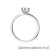 Pierścionek W535 Diament Laboratoryjny 0,40ct białe złoto