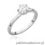 Pierścionek W535 Diament Laboratoryjny 0,70ct białe złoto