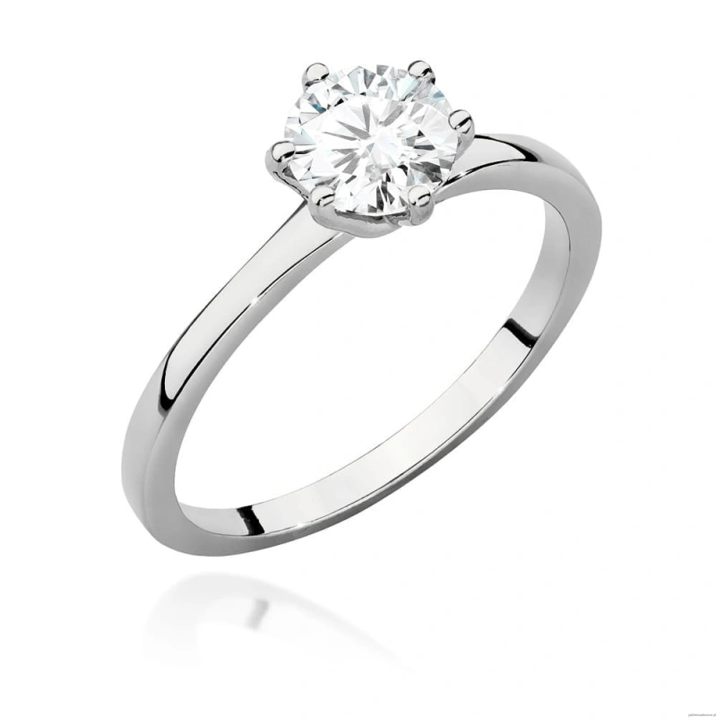 Pierścionek W535 Diament Laboratoryjny 1,00ct białe złoto