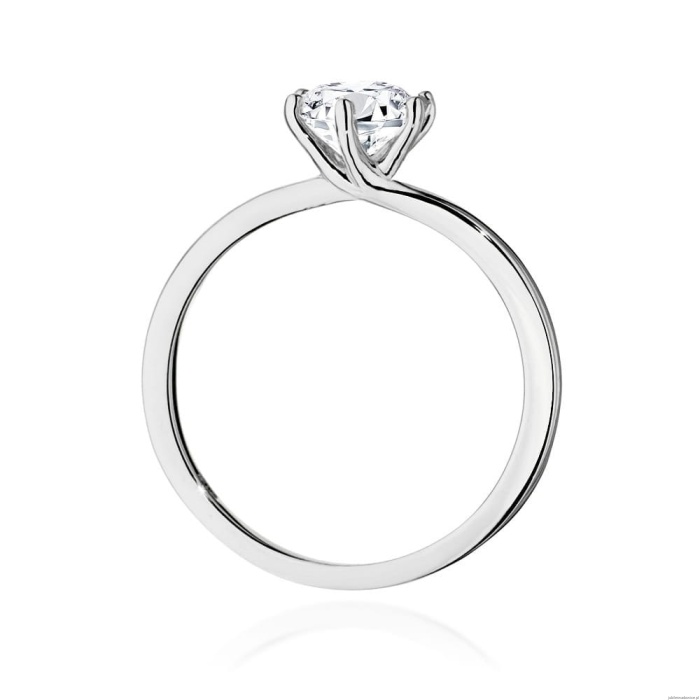 Pierścionek W535 Diament Laboratoryjny 1,00ct białe złoto
