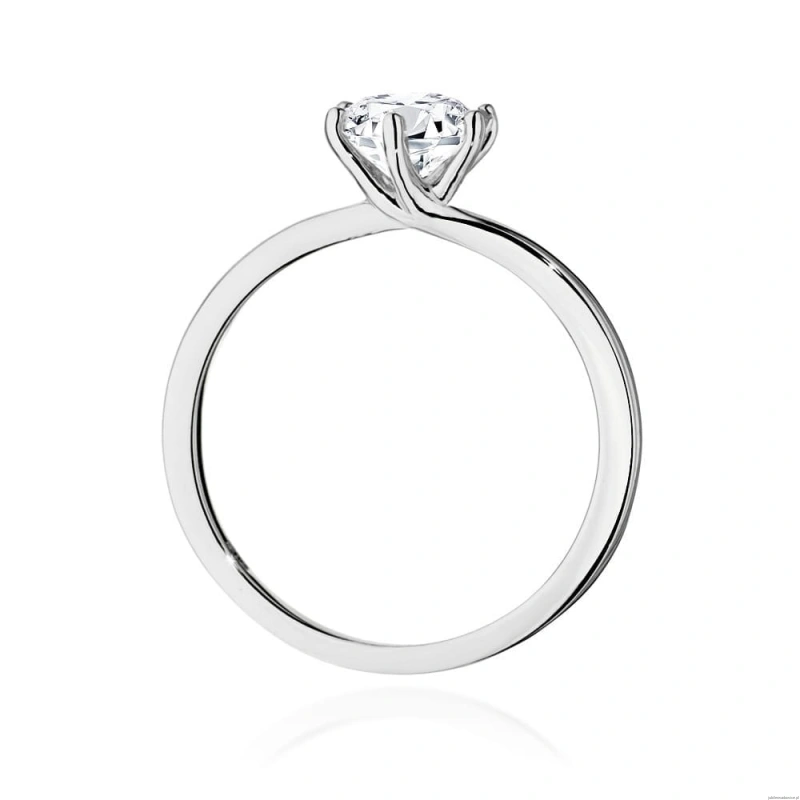 Pierścionek W535 Diament Laboratoryjny 1,00ct białe złoto