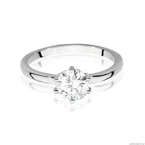 Pierścionek W535 Diament Laboratoryjny 1,00ct białe złoto