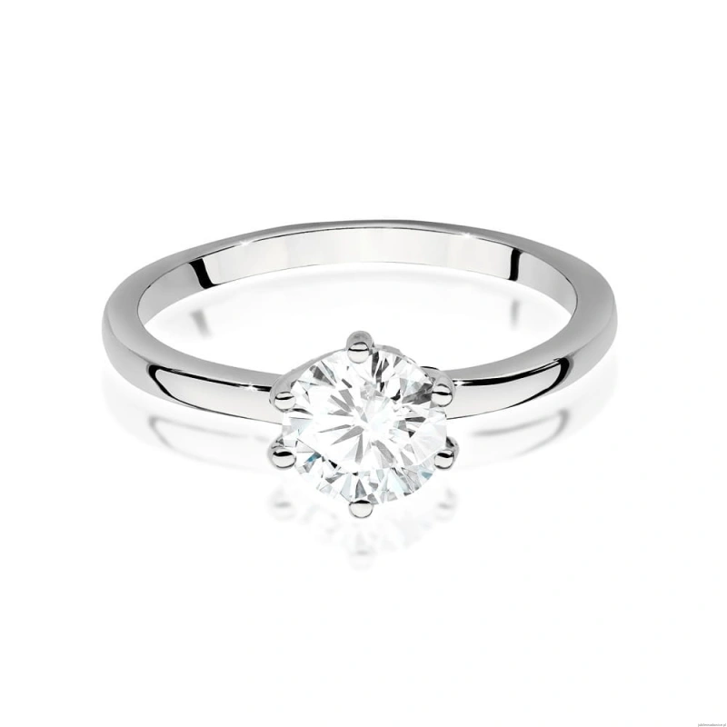 Pierścionek W535 Diament Laboratoryjny 1,00ct białe złoto