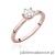 Pierścionek W535 Diament Laboratoryjny 0,50ct różowe złoto