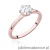 Pierścionek W535 Diament Laboratoryjny 0,70ct różowe złoto