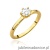 Pierścionek W535 Diament Laboratoryjny 0,40ct żółte złoto