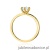 Pierścionek W0535 Diament Laboratoryjny 0,50ct żółte złoto