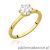 Pierścionek W535 Diament Laboratoryjny 1,00ct żółte złoto
