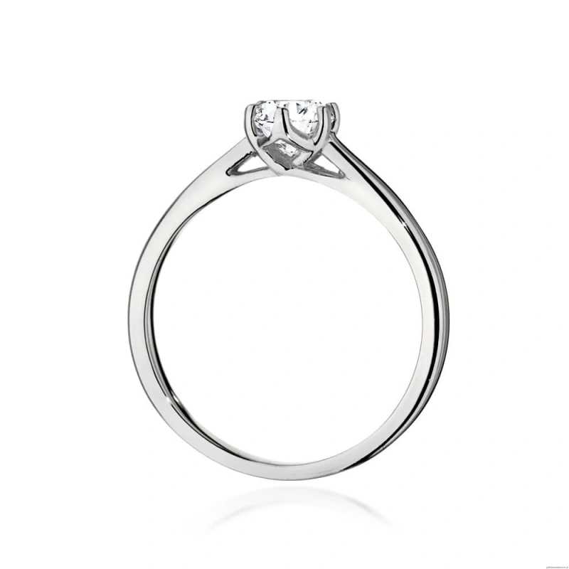 Pierścionek W540 Diament Laboratoryjny 0,40ct białe złoto