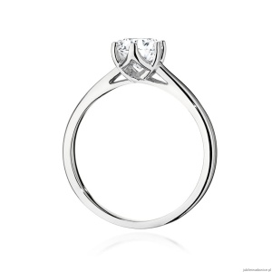 Pierścionek W540 Diament Laboratoryjny 0,70ct białe złoto