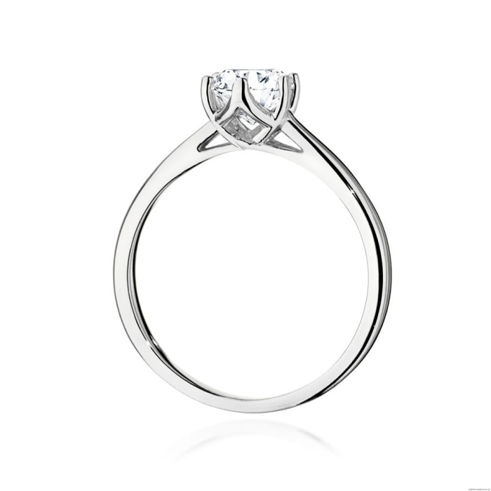 Pierścionek W540 Diament Laboratoryjny 0,70ct białe złoto
