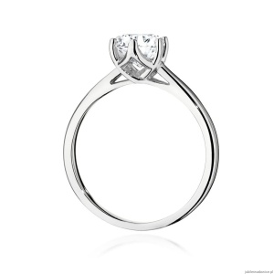 Pierścionek W540 Diament Laboratoryjny 1,00ct białe złoto