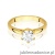 Pierścionek W0540 Diament Laboratoryjny 1,00ct żółte złoto