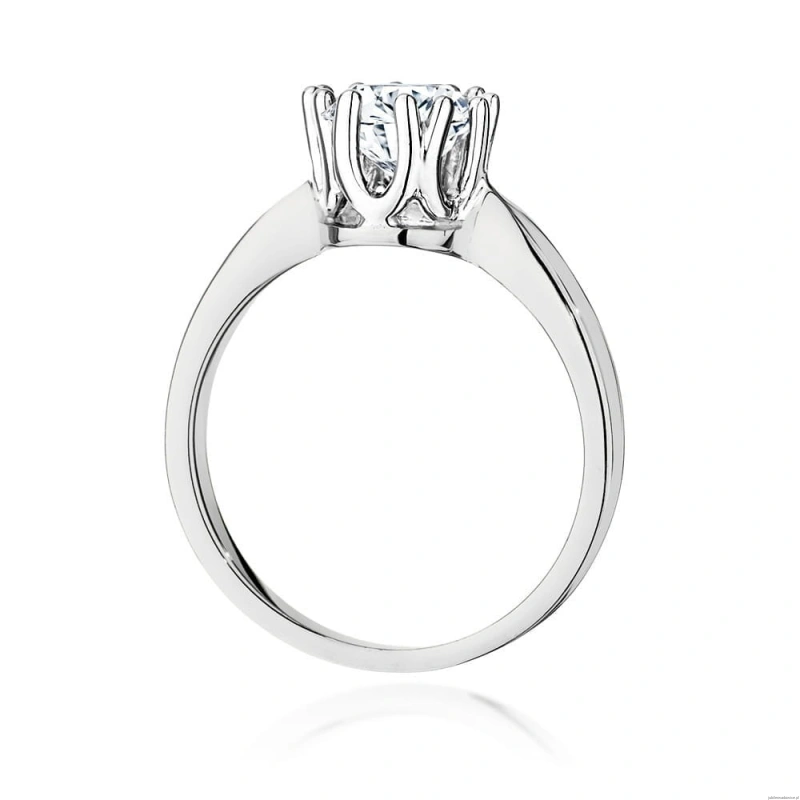 Pierścionek W541 Diament Laboratoryjny 1,00ct białe złoto