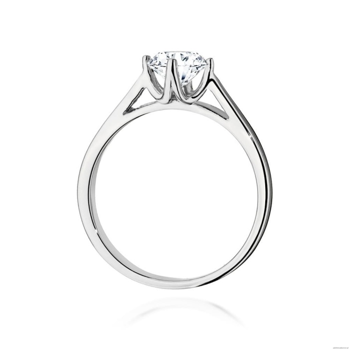 Pierścionek W543 Diament Laboratoryjny 0,70ct białe złoto