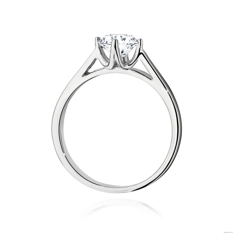 Pierścionek W543 Diament Laboratoryjny 0,70ct białe złoto