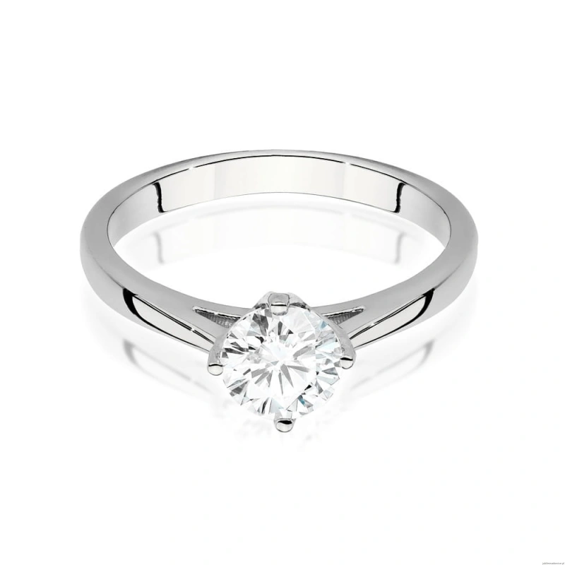 Pierścionek W543 Diament Laboratoryjny 0,70ct białe złoto