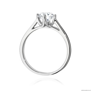 Pierścionek W543 Diament Laboratoryjny 1,00ct białe złoto