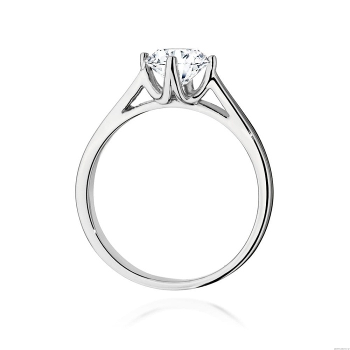 Pierścionek W543 Diament Laboratoryjny 1,00ct białe złoto