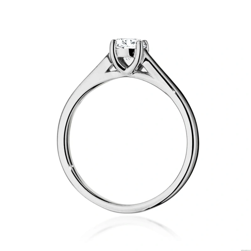 Pierścionek W544 Diament Laboratoryjny 0,40ct białe złoto
