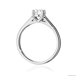 Pierścionek W544 Diament Laboratoryjny 0,70ct białe złoto