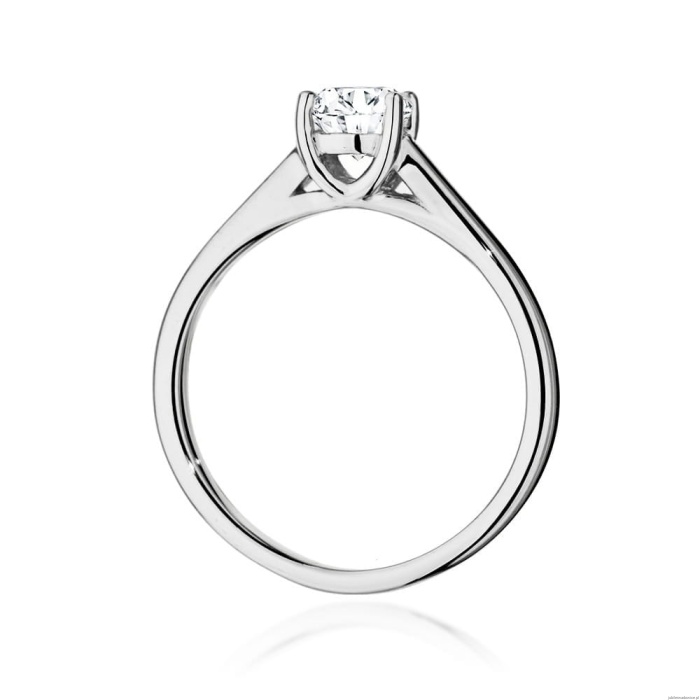Pierścionek W544 Diament Laboratoryjny 0,70ct białe złoto
