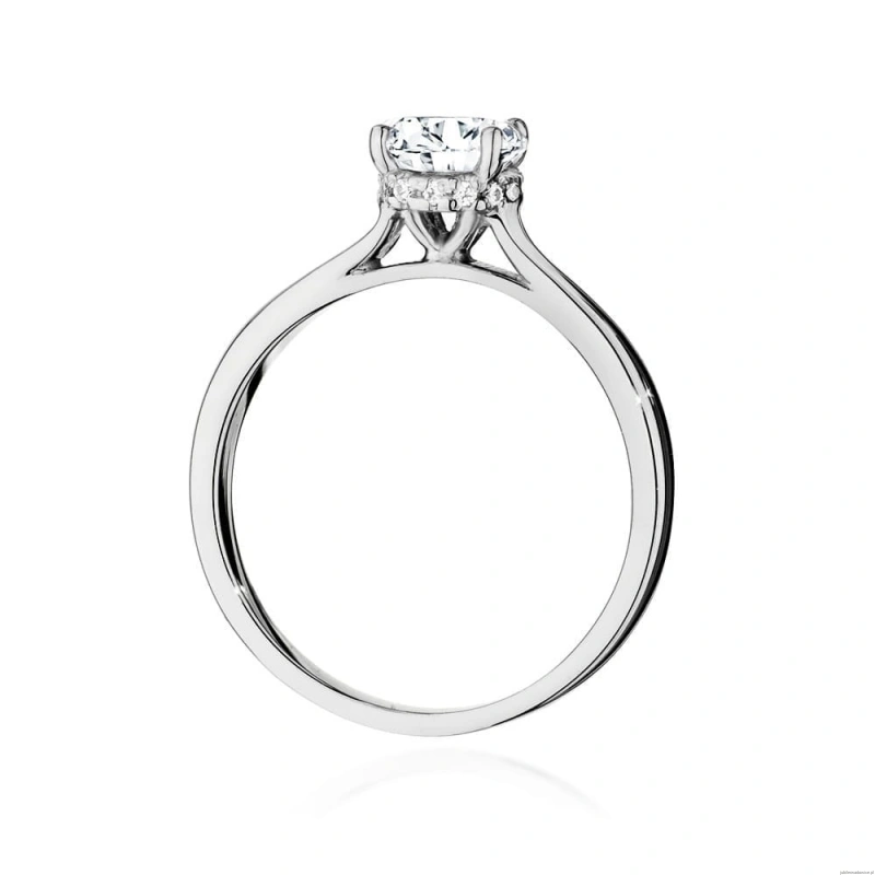 Pierścionek W547 Diament Laboratoryjny 1,00ct białe złoto