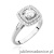 Pierścionek W548 Diament Laboratoryjny 0,50ct białe złoto