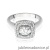 Pierścionek W548 Diament Laboratoryjny 0,50ct białe złoto